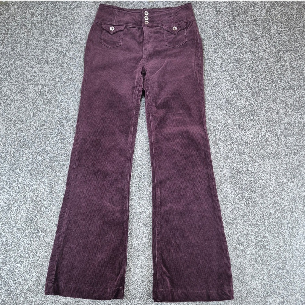Anthropologie Pilcro and the Letterpress Plum Corduroy Trousers